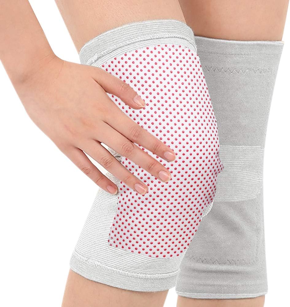Self-heating Knee Brace Fleece Lined Knee Pads Magnetic Thermal Knee Wrap Support For Arthritis Joint Pain Soreness Cramps Meniscus Pain Muscle Pain Relief Therapy Compression Knee Warmer Protector