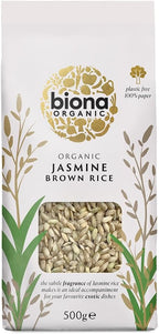 Biona Organic - Jasmine Rice Wholegrain - 500g (Case of 6)