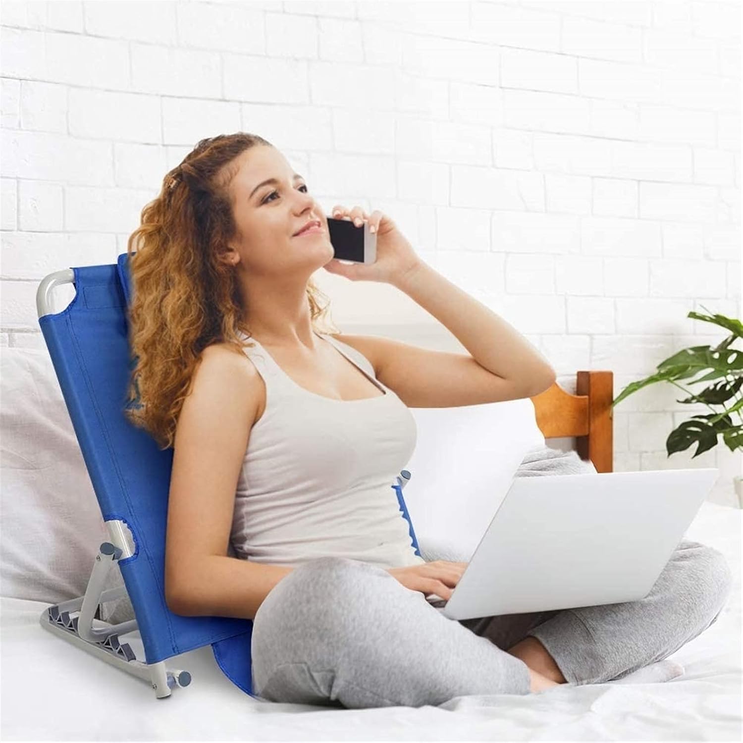 Multi-purpose backrest, back pain, injury, reflux, adjustable sit-ups, bed and chair, adjustable to 7 positions for patients