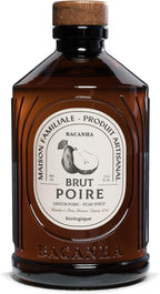 BACANHA - Organic and Raw Syrup - Pear Flavour - For Cocktail, Water, Lemonade and Ice Tea - 400 ml