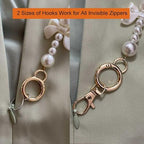 ZipSeven Zipper Puller for Dress and Boots Jewelry Design Zipper Helper Zip Up and Down with Easy Zip Hook Aid Puller Pull by Yourself (French)