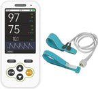 Medical Infant Pulse Oximeter - Baby Fingertip Oximeter Real-Time & Nighttime Monitoring with Continuous SpO2 Alarm, Adjustable Alarm Threshold and Volume