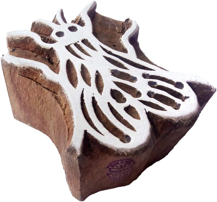 Royal Kraft Wooden Stamps DIY Fabric, Textile, Clay, Pottery, Paper, Henna Printing Blocks THDtag072