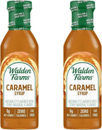 Walden Farms Caramel Syrup – Perfect for Coffee, Desserts, Ice Cream – Zero Calorie, Sugar-Free, Low Carb, Keto-Friendly, Gluten-Free, Vegan – 2-Pack, 12 oz Bottles
