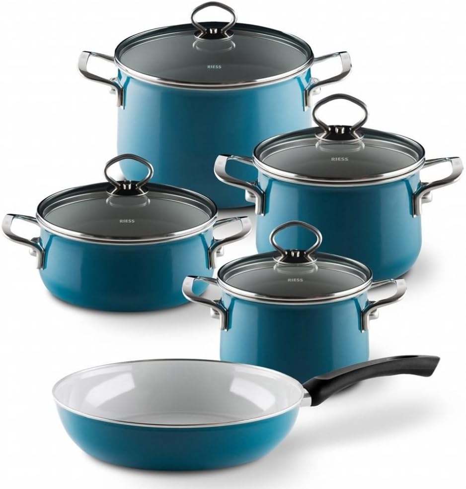 RIESS 0558-010 Tool Set, Aquamarine, 2.2 lbs (1 kg), Emailset, 5 Pieces