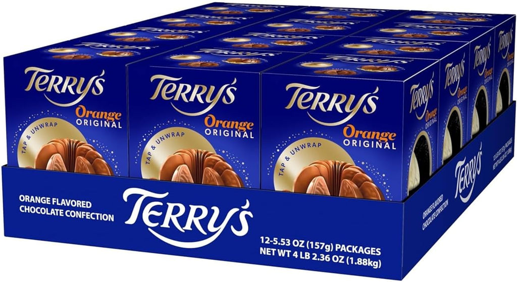 Terry's Milk Chocolate Oranges - Pack of 12 - Each Orange 5.11oz - Holiday Classic Milk Chocolate Orange