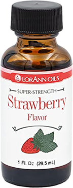 LorAnn Oils Super Strength Flavoring - Used For Candy Making, Flavoring Extracts, Baking, Hard Candy, and Flavor Oils - Bold, Natural Flavors 4X Stronger Than Extracts - Strawberry, 1 fl oz