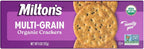 Milton's Organic Crackers, Multi-Grain - Certified Organic, Non-GMO Project Verified, Kosher, Made With 4 Whole Grains & 3 Seeds, Great for Charcuterie Boards - 6 Oz