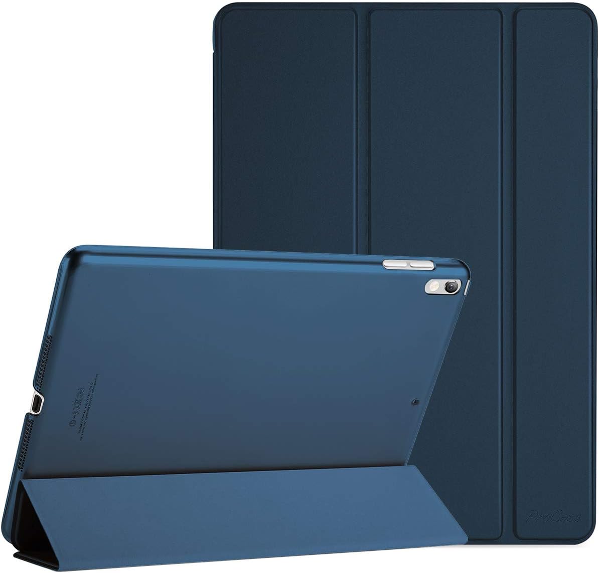 ProCase Smart Case for 10.5” iPad Air 3rd Generation 2019 / iPad Pro 2017, Slim Stand Cover with Translucent Frosted Back for iPad Air 3 -Blue