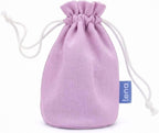 Lena Menstrual Cup Storage Bag – Cotton Drawstring Pouch for Menstrual Cups, Period Cup Carrying Case, Breathable Cup Holder Bag for Travel and Storage, Light Purple