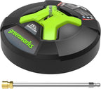 GreenWorks 5210902 15" Extension Included Surface Cleaner, Green