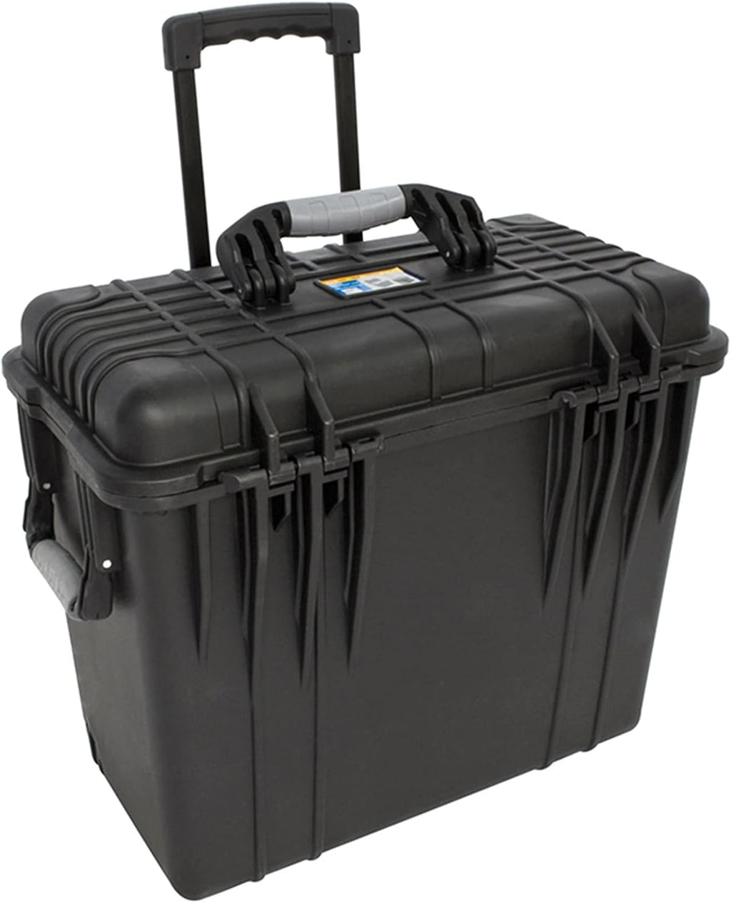 GRFIT Portable Toolbox with Wheels, Plastic, Waterproof, 50*30.5*45.7cm (19.7*12.0*18.0 inch), 3 Compartments, Suitable for Car Repair & Home Decoration Tools