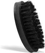 Men's Solid Wood Beard Brush, Boar Bristle Mustache Brush for Men, Military Style