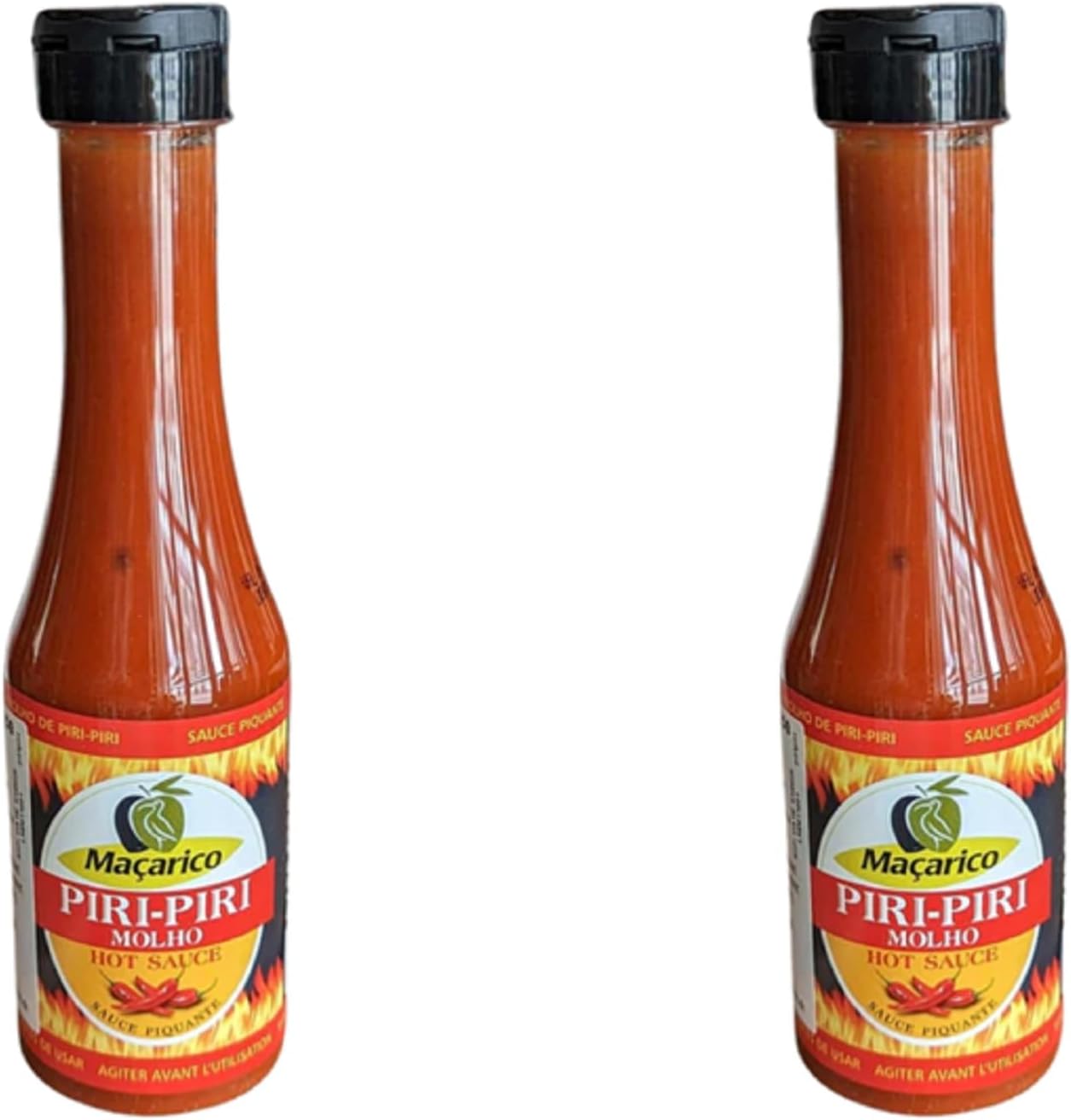 Peri Peri Molho Piri Piri Portuguese Spice Hot Sauce 200ml (Pack of 2)