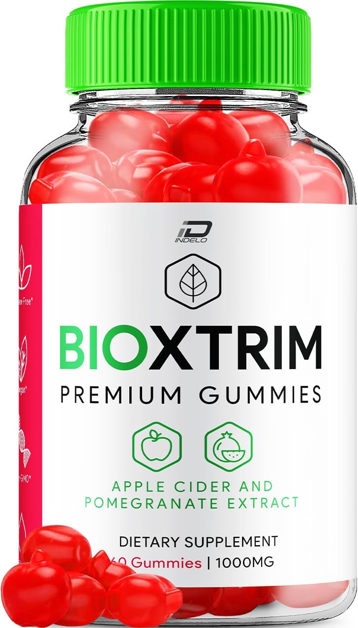 BioXtrim ACV Gummies Supplement - Bio X Trim Keto + ACV Gummies Apple Cider Vinegar 1000MG, Biox Trim Keto Gummies Reviews, Vitamin B12 (1 Pack - 60 Gummies)