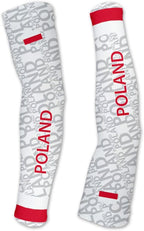 ScudoPro Poland Compression Arm Sleeves UV Protection Unisex - Walking - Cycling - Running - Golf - Baseball - Basketball