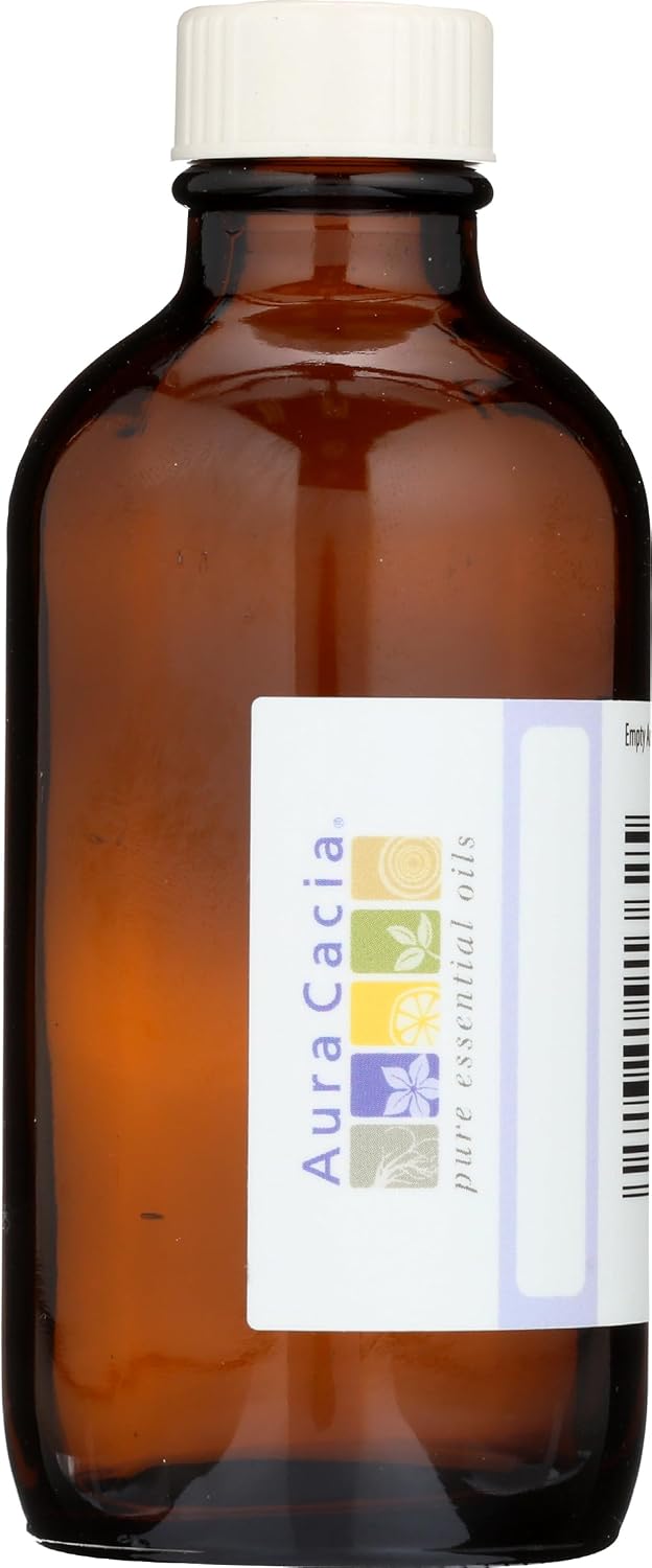 Aura Cacia, Amber Glass Bottle With Label, 1 Count