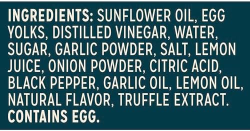 Sir Kensington's Spread & Dressing Truffle Garlic Aioli for Dipping Drizzling & Spreading Non-GMO Certified Humane Keto Gluten Free & Kosher 12 oz