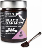 NERO FERMENTO Italian Black Garlic Cream (Voghiera, Italy), DOP, 60-Day Aged, 10.58 oz (300 g), Ready-to-Use Fermented Black Garlic Spread, Deep Umami with Subtle Balsamic Sweetness.