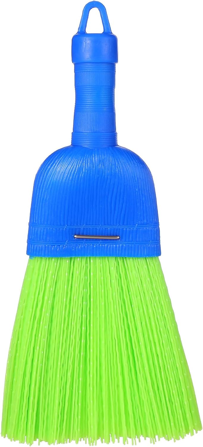 Whisk Broom Hand Brush Poly Fiber Handheld Brush Outdoor Car Broom with Hang Hole Durable Bristles Easy Storage for Cleaning Inddoor Porches Floors Decks Driveways Dirt Dust