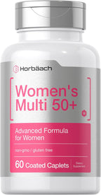 Horbäach Women's Multivitamin 50 Plus | 60 Coated Caplets | Advanced Vitamin Formula | Non-GMO & Gluten Free Supplement
