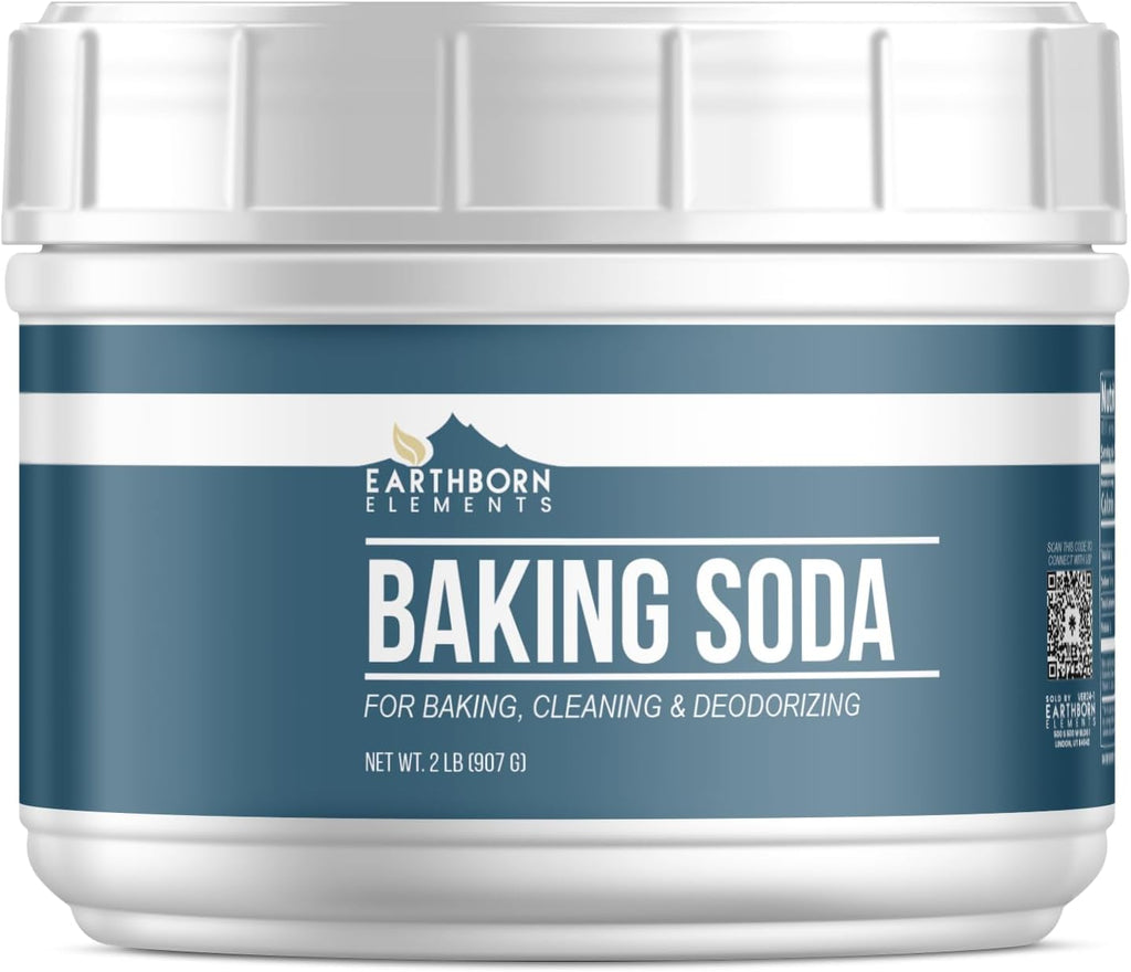 Earthborn Elements Baking Soda (2 lb) Sodium Bicarbonate, Cooking, Cleaning & Deodorizing