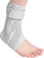Ankle Brace with Side Stabilizers - Adjustable Ankle Support Sprained Ankle Brace for Ankle Sprained, Plantar Fasciitis,Achilles Tendon, Injury Recovery, Support for Running, For sports enthusiasts, it can provide pressure protection during exercise