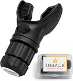 Inhale Respiratory Trainer | Lung Strengthening Breathing Exercise Device | Made in USA | Adjustable Bi-Directional Resistance | Medical Grade Silicone Mouthpiece | Carrying Case Included