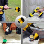 HIFROM Drill Powered Cleaning Scrub Brush Attachment Kit Soft and Medium 3 4 5 inch for Cleaning Pool Tile Flooring Brick Ceramic Marble Grout Glass Carpets Upholstery