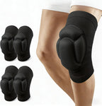 2-Pair Knee Pads for Men Women, Compression Support with Thickened Protection, Anti-Slip Sleeves for Sports, Volleyball