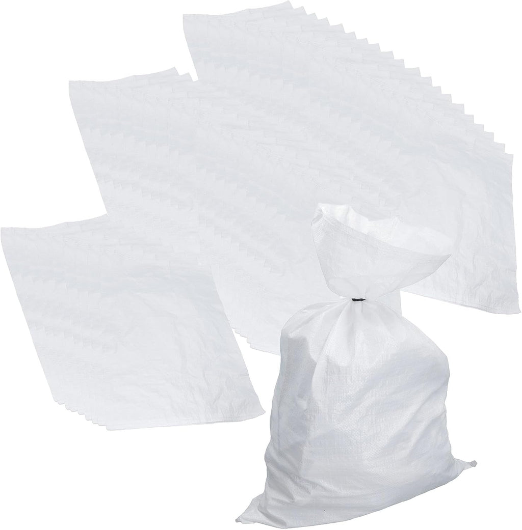 Heavy Duty Woven Polypropylene Bags Builder Sacks Rubble Logs 75 x 50cm 50pc