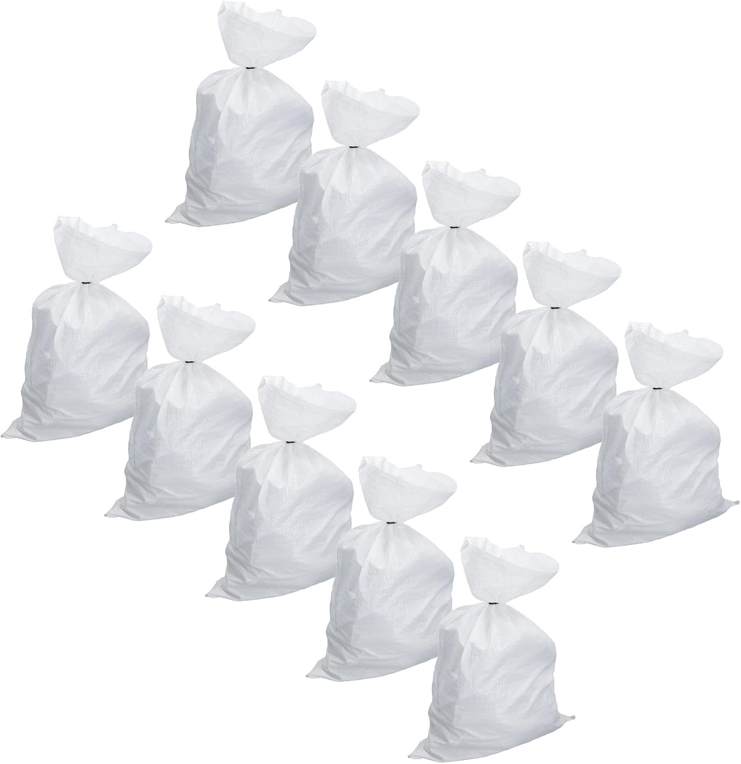 Heavy Duty Woven Polypropylene Bags Builder Sacks Rubble Logs 75 x 50cm 10pc