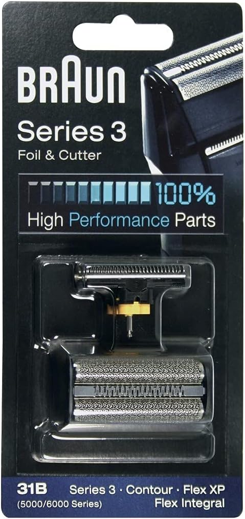 Braun 31B Replacement Foil and Cutter Cassette Multi Black BLS Combi Pack