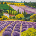 20 Napkins Large Lavender Field | Lavender | Flowers | Nature | Landscape | Table Decoration | Decoupage | 33 x 33 cm