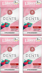 Cloetta Lakerol Dents Strawberry Pastilles 4 Boxes of 36g