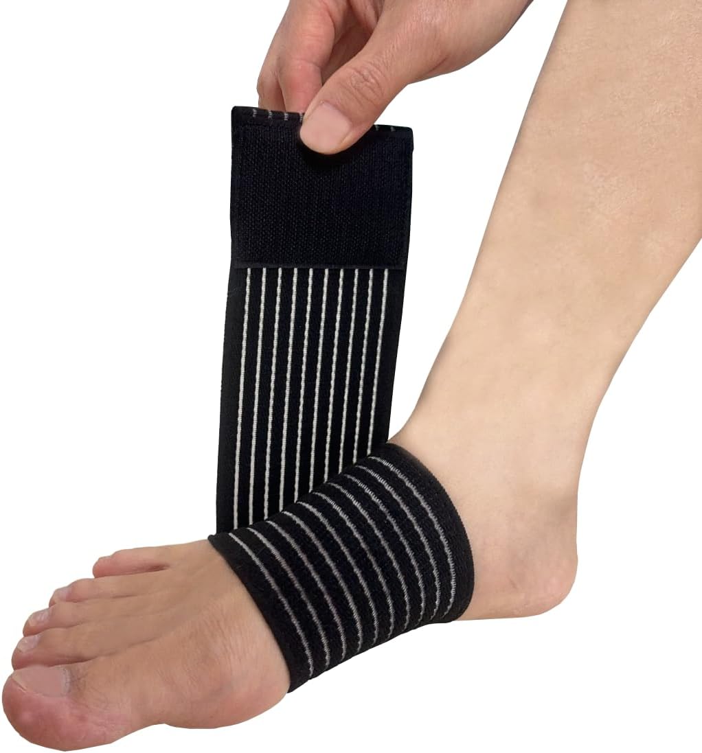 Arch Compression Bandage for Plantar Fasciitis, Arch Support Sleeve, Arch Support Bands for Women and Men, Feet Pain Relief, Fallen Arche, Flat Feet, High Arche, Flat Arch (Black)