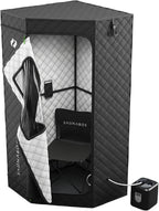 SAUNABOX® SmartSteam Kit Pro Portable Steam Sauna | Home Sauna Tent with Chair & Mat | Full Body Steam Therapy for Relaxation & Recovery | VOC-Free Materials