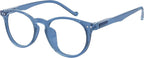 Eyekepper Oval Spring Hinges Ladies Reading Glasses +3.00 Blue Frame Round Reader Eyeglasses for Women Reading