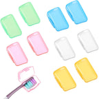 10 Pack Toothbrush Head Cover Caps Toothbrush Covers for Travel Tooth Brush Protector Portable Dustproof Brush Head Covers for Home Office Hotel Outdoor Fits Most Manual and Electric Toothbrushes