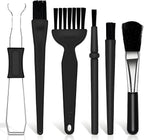 6PCS Keyboard Brush Cleaner Kit with Keycap Puller & Switch Puller, PP Handle Nylon Small Space Dust Removal Anti Static Brush for Computer Keyboard Electrical Appliance Seam Motherboard Camera