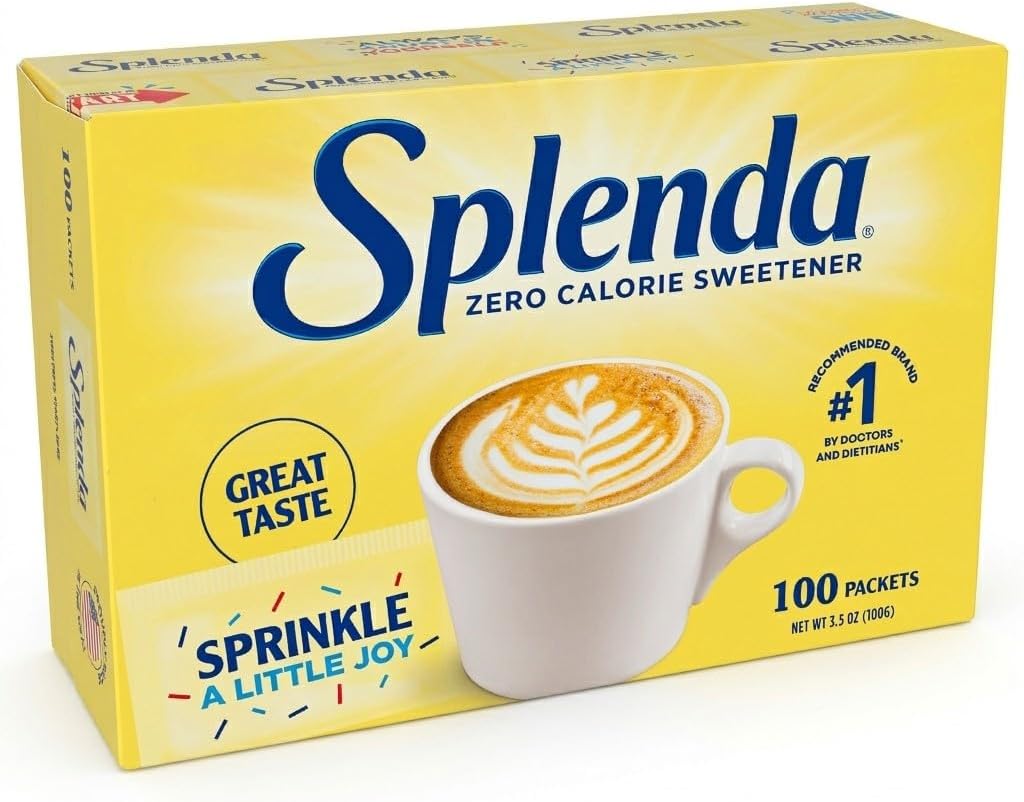 SPLENDA Zero Calorie Sweetener, 100 Count Packets
