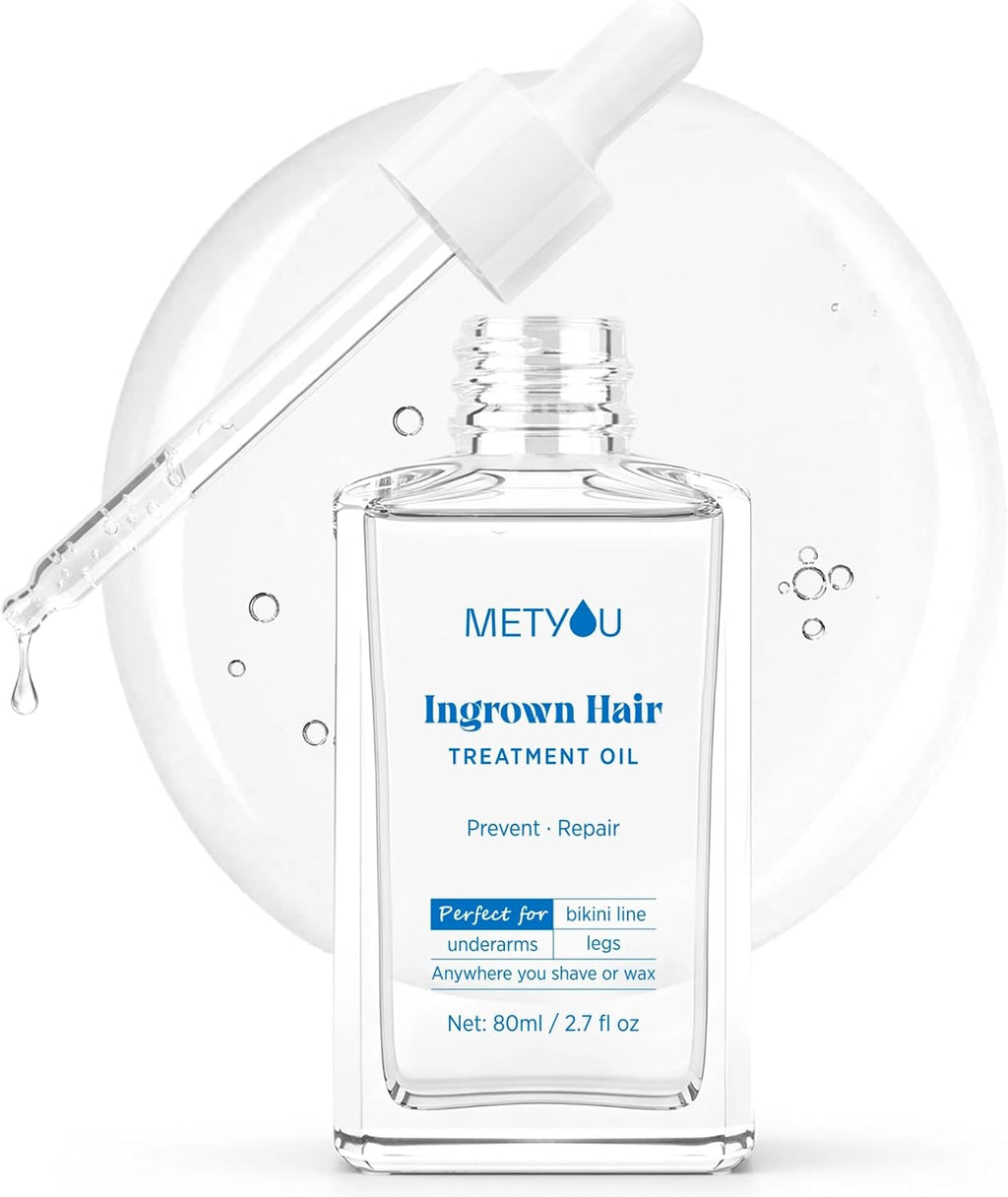 Ingrown Hair Treatment Oil for Bikini Area: V Soothes Redness & Prevents Razor Bumps - After Shave Treatment Oil for Bikini Area, Legs, Underarm and Arm - 80ML