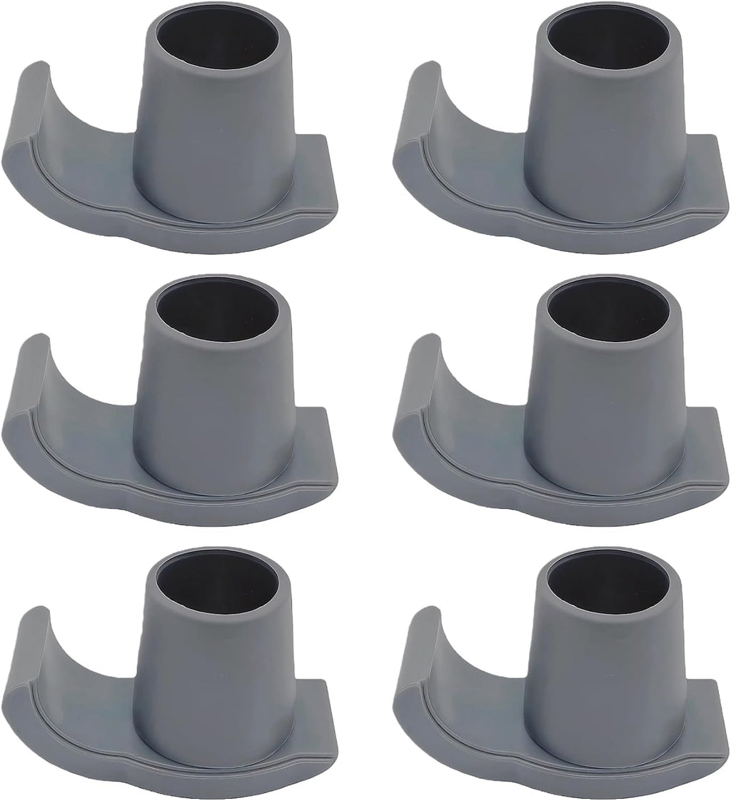 6 Pcs Walker Ski Glides, Universal Walker Skis, Walker Skis Glides for Folding Walkers for 1 1/8 Inch Tubes, Skis for Walkers for Seniors(Gray)