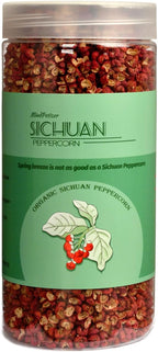 Szechuan Peppercorns Whole Organic 6OZ - Authentic Sichuan Red Peppercorns for Grinder Refill, Fresh Strong Flavor Seasoning for Chinese Dishes Mapo Tofu, Kung Pao Chicken less Seed