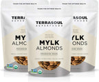 Terrasoul Superfoods Raw Unpasteurized Organic Almonds (Mylk Grade), 6 Pounds