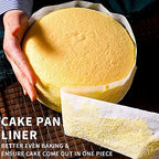 Non-stick Cake Pan Side Liner - Parchment Paper Strips for Cake Pan Circles, Bakeware Sheet Tray, Springform Pan, 2.75in x 164ft Pre-cut Baking Paper Roll, Oven & Microwave Safe