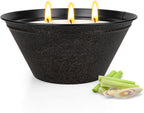 Citronella Candles Outdoor Large 23oz 3-Wick Natural Lemongrass Soy Wax Bucket Candle Up to 100 Hours Outdoor Candles for Patio,Yard,Fishing,Home Decor,Backyard in Summer