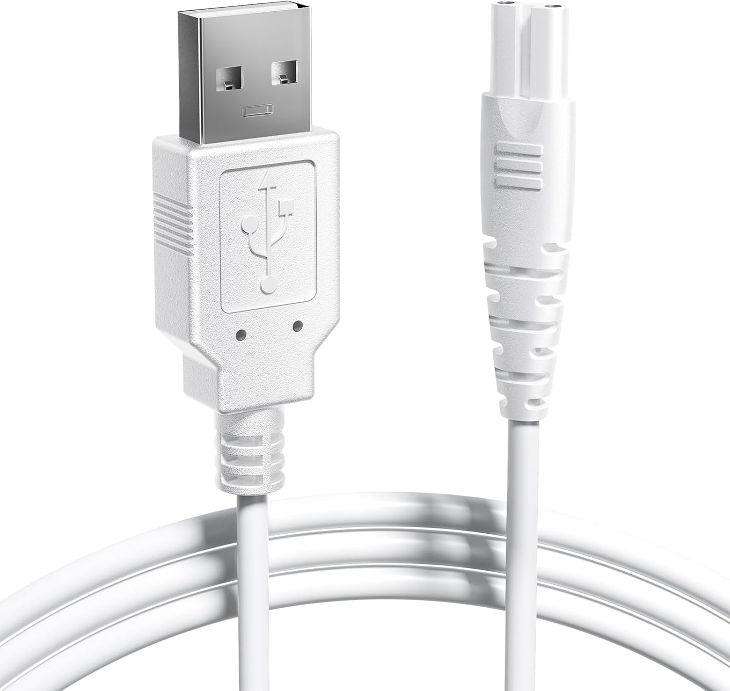 COSLUS Original Water Flosser Charger: for Aquasonic, Nicwell, Oralfree, Nicefeel, Hangsun, Tovendor, Zerhunt Figure-8 Replacement Charger Water Flosser, Dental Pick Charger Cord, USB A White