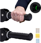 Upgrade Fluorescence Flip Up Grab Bars for Wall, 7.5 inch Folding Doorway Assist Handle, Mobility Aids, Non-Slip Grip Bar Great for Elderly Seniors, Handicap, Support Up to 320 Pounds (Black, 1 Pack)