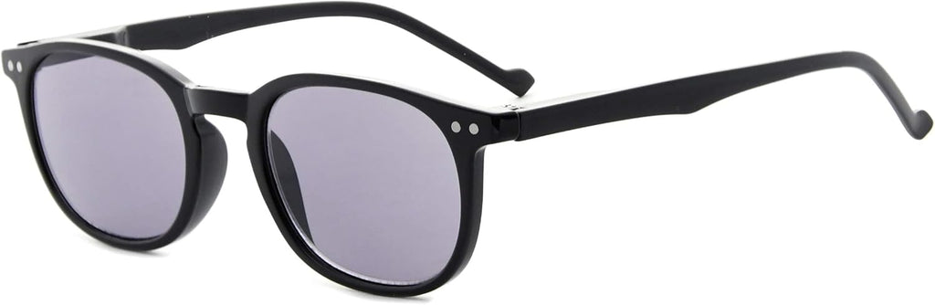 Eyekepper Retro Reading Sunglasses for Women Reading Under The Sun +2.00 Grey Tinted Lens Mens Readers Eyeglasses